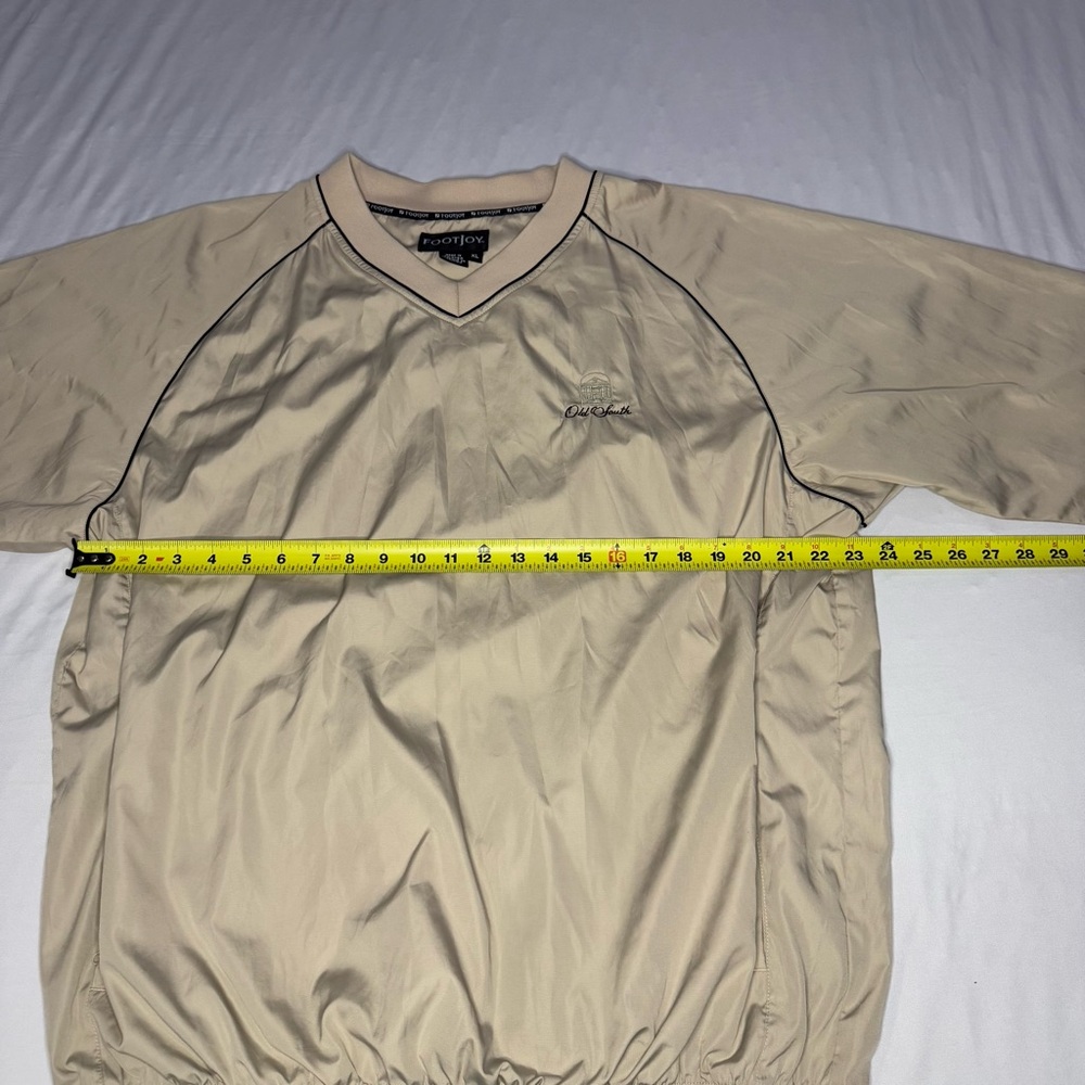 FootJoy Men's Short Sleeve Wind Rain Shirt Jacket Golf‎ Windbreaker Tan Men’s XL - Picture 5 of 9